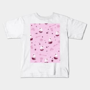 Magic moments with cute bunnies light pink Kids T-Shirt